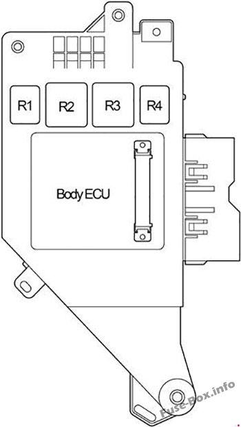 Instrument panel fuse box diagram (left): Toyota Land Cruiser (2004, 2005, 2006, 2007)