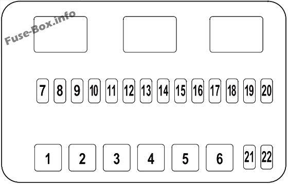 Engine compartment, secondary fuse box: Honda Pilot (2009, 2010, 2011)