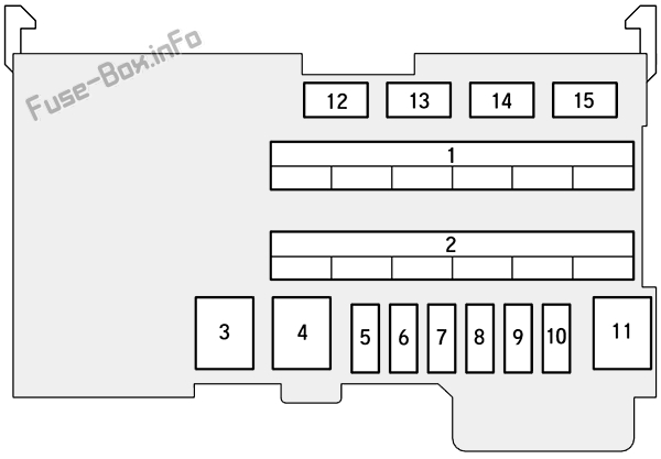 Instrument panel fuse box B diagram: Honda HR-V (2016)