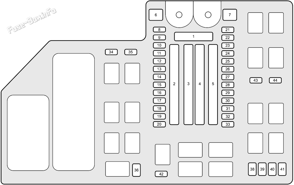 Under-hood fuse box diagram: Honda HR-V (US) / ZR-V (2023-2024)