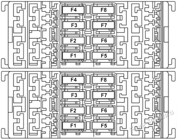 Trunk fuse box diagram: Dodge Hornet (2023-2024)