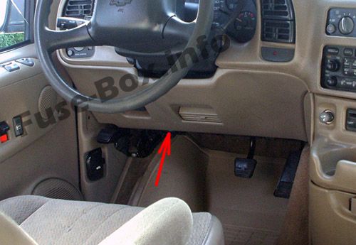 The location of the fuses in the engine compartment: The location of the fuses in the passenger compartment: Chevrolet Astro