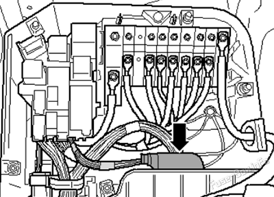 High power fuses (location): Volkswagen Transporter T5.1 (2010-2015)