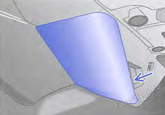 Instrument panel fuse box access